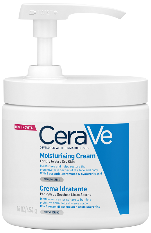 CERAVE CREMA IDRATANTE PER PELLI DA SECCHE A MOLTO SECCHE 454 G PUMP - Farmacia De Pasquale