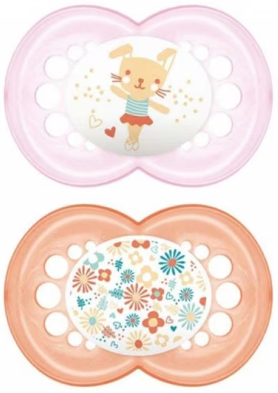 MAM SUCCHIETTO ORIGINAL 16+ SILICONE FEMMINA 2 PEZZI - Farmacia De Pasquale