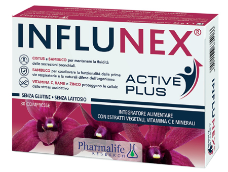 INFLUNEX ACTIVE PLUS 30 COMPRESSE - Farmacia De Pasquale