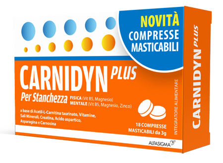 CARNIDYN PLUS 18 COMPRESSE MASTICABILI - Farmacia De Pasquale