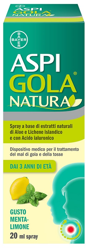 ASPI GOLA NATURA SPRAY MENTA LIMONE 20 ML - Farmacia De Pasquale