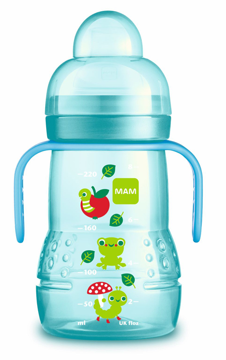 MAM TRAINER 220 ML 4+ BECCUCCIO SOFT SILICONE MASCHIO - Farmacia De Pasquale