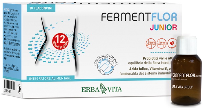 FERMENTFLOR JUNIOR 10 FLACONCINI - Farmacia De Pasquale