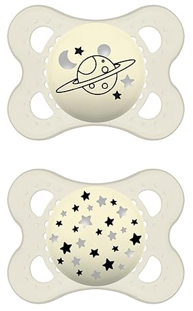 MAM SUCCHIETTO ORIGINAL NIGHT 2-6 MESI SILICONE NEUTRO 2 PEZZI - Farmacia De Pasquale