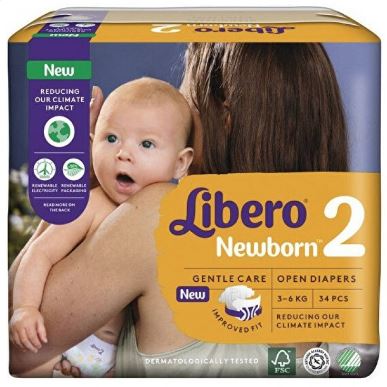 LIBERO NEWBORN PANNOLINO PER BAMBINO TAGLIA 2 3-6 34 PEZZI - Farmacia De Pasquale