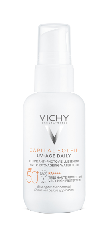 CAPITAL SOLEIL UV-AGE FLUIDO ANTI-FOTOINVECCHIAMENTO SPF50+ 40 ML - Farmacia De Pasquale