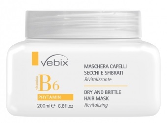 VEBIX PHYTAMIN B6 MASCHERA CAPELLI SECCHI SFIBRATI RIVITALIZZANTE 200 ML - Farmacia De Pasquale
