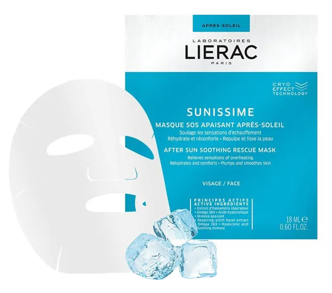 LIERAC SUNISSINE MASCHERA DOPOSOLE IN TESSUTO 18 ML - Farmacia De Pasquale