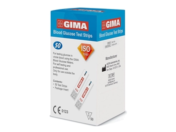 STRISCE MISURAZIONE GLICEMIA PER GLUCOMETRO BLUETOOTH GIMA 50 PEZZI - Farmacia De Pasquale