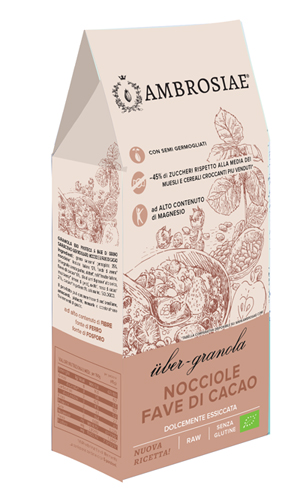 UBERGRANOLA NOCCIOLE/FAVE DI CACAO 250 G - Farmacia De Pasquale