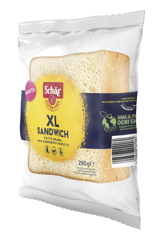 SCHAR XL SANDWICH PANE BIANCO SENZA LATTOSIO 280 G - Farmacia De Pasquale