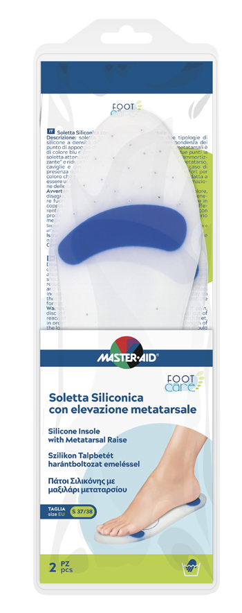 SOLETTA SILICONICA MASTER-AID FOOTCARE SMALL 37-38 METATARSO I4 - Farmacia De Pasquale
