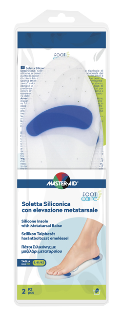 SOLETTA SILICONICA MASTER-AID FOOTCARE LARGE 41-42 METATARSO I6 - Farmacia De Pasquale
