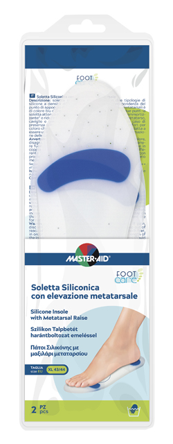 SOLETTA SILICONICA MASTER-AID FOOTCARE XL 43-44 METATARSO I7 - Farmacia De Pasquale