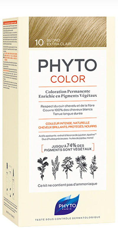 PHYTOCOLOR 10 BIONDO CHIARISSIMO EXTRA LATTE 50 ML + CREMA 50 ML + MASCHERA 12 ML - Farmacia De Pasquale