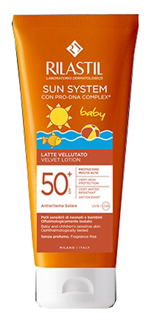 RILASTIL SUN PPT SPF 50+ BABY LATTE VELLUTO 200 ML - Farmacia De Pasquale