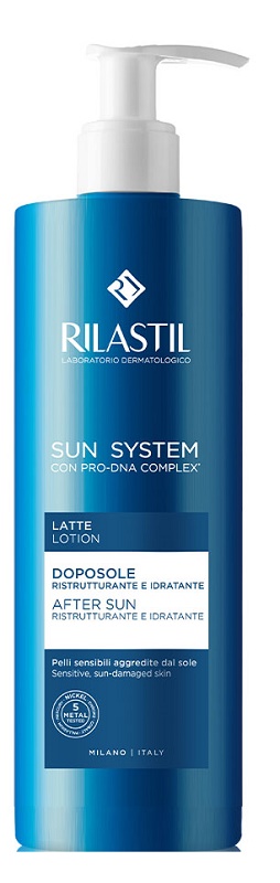 RILASTIL SUN SYSTEM LATTE DOPOSOLE RISTRUTTURANTE E IDRATANTE 400 ML - Farmacia De Pasquale