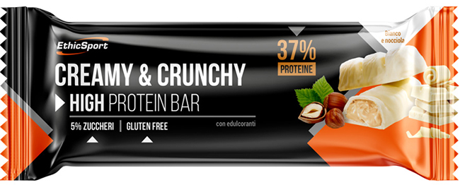 CREAMY&CRUNCHY BARRETTA PROTEICA BIANCO/NOCCIOLA 30 G - Farmacia De Pasquale