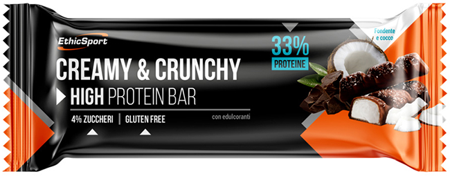 CREAMY&CRUNCHY BARRETTA PROTEICA FONDENTE/COCCO 30 G - Farmacia De Pasquale