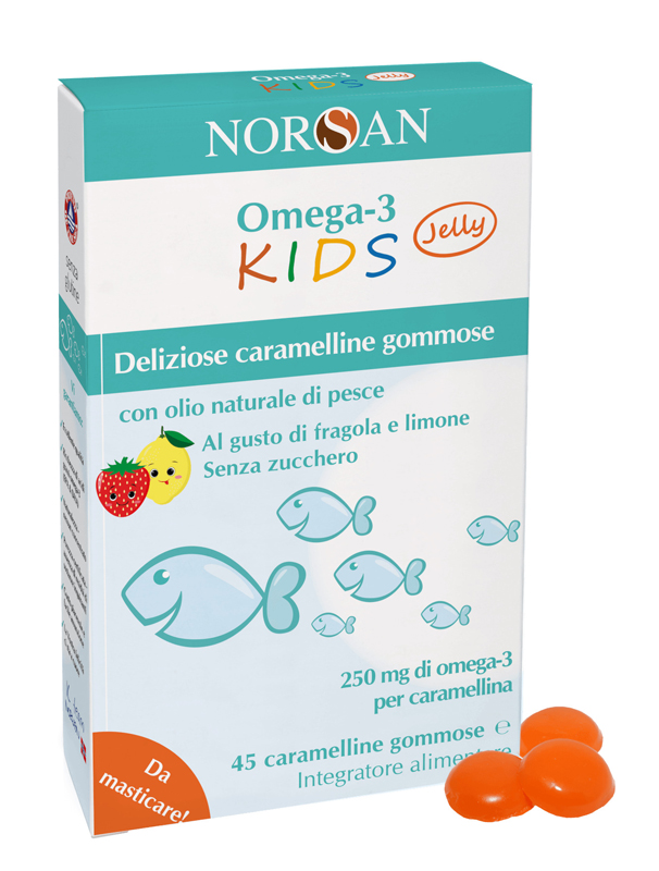 NORSAN OMEGA 3 KIDS 45 CARAMELLINE GOMMOSE - Farmacia De Pasquale