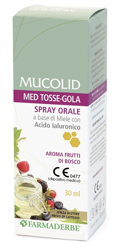 MUCOLID MED TOSSE GOLA SPRAY ORALE 30 ML AROMA FRUTTI DI BOSCO - Farmacia De Pasquale