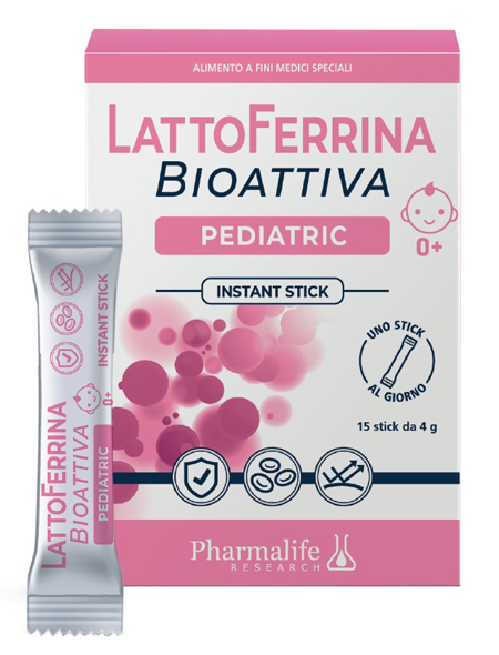 LATTOFERRINA BIOATTIVA PEDIATRIC 15 STICK 4 G - Farmacia De Pasquale
