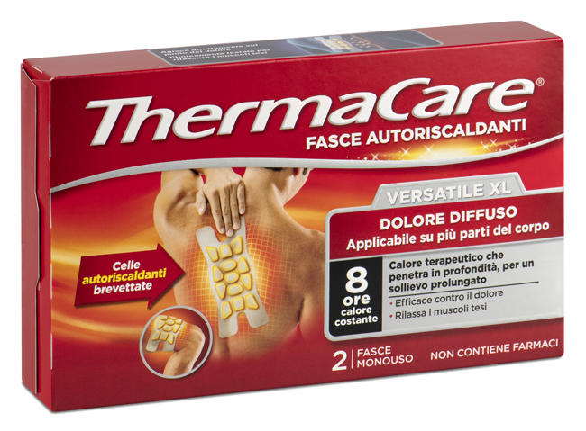 FASCIA AUTORISCALDANTE VERSATILE THERMACARE XL 2 PEZZI - Farmacia De Pasquale