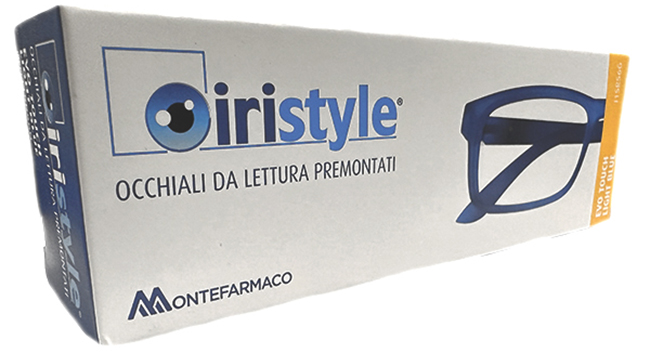 OCCHIALE DA LETTURA PREMONTATO IRISTYLE EVO TOUCH LIGHT BLUE 3,0 - Farmacia De Pasquale