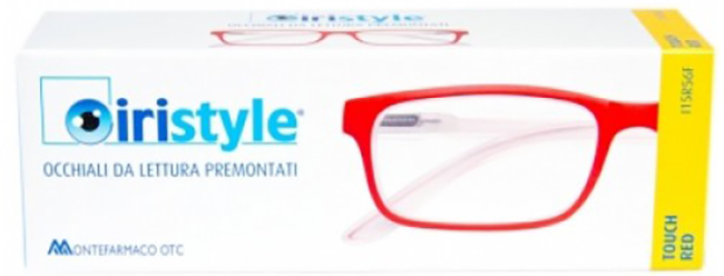 OCCHIALE DA LETTURA PREMONTATO IRISTYLE EVO TOUCH RED 2,5 - Farmacia De Pasquale
