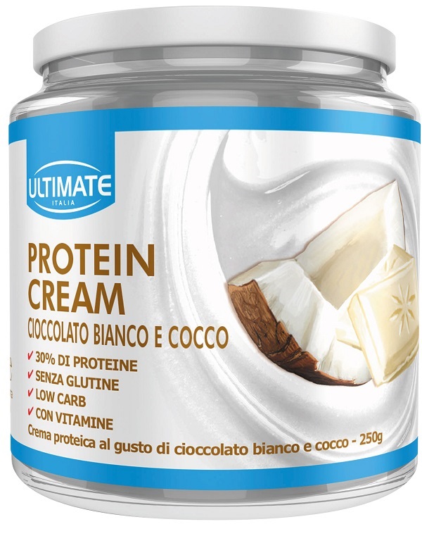 ULTIMATE PROTEIN CREAM CIOCCOLATO BIANCO E COCCO 250 G - Farmacia De Pasquale