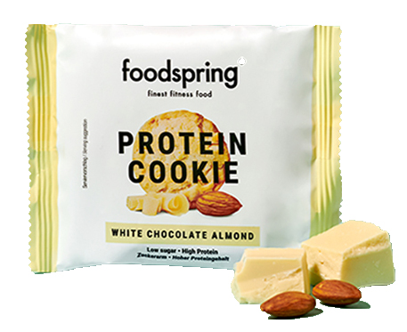 PROTEIN COOKIE CIOCCOLATO BIANCO E MANDORLA 50 G - Farmacia De Pasquale
