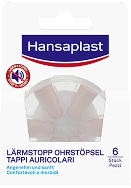 HANSAPLAST EAR PLUGS 6 PEZZI - Farmacia De Pasquale