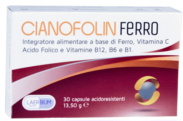 CIANOFOLIN FERRO 30 CAPSULE - Farmacia De Pasquale