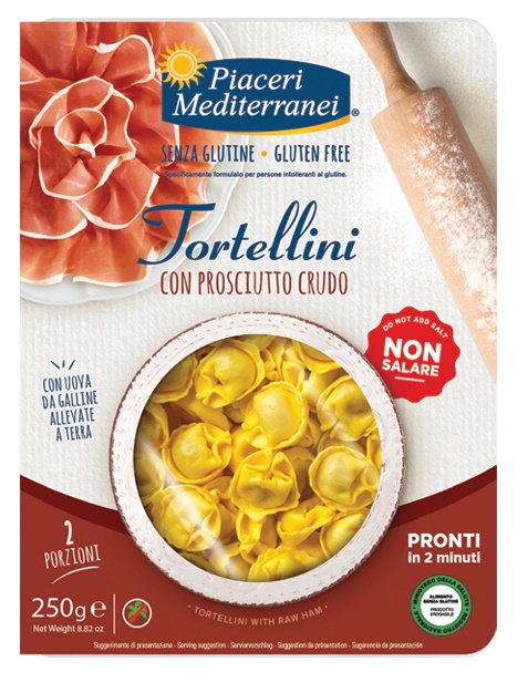 PIACERI MEDITERRANEI TORTELLINI PROSCIUTTO 250 G - Farmacia De Pasquale