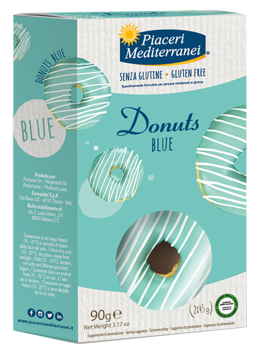 PIACERI MEDITERRANEI DONUTS BLUE 90 G - Farmacia De Pasquale