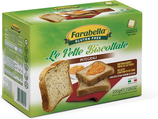 FARABELLA FETTE BISCOTTATE INTEGRALI 200 G - Farmacia De Pasquale