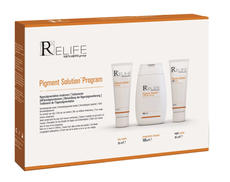 PIGMENT SOLUTION PROGRAM KIT DAY CREAM 30 ML + NIGHT CREAM 30 ML + CLEANSER 100 ML NUOVO PACKAGING MULTILINGUA - Farmacia De Pasquale