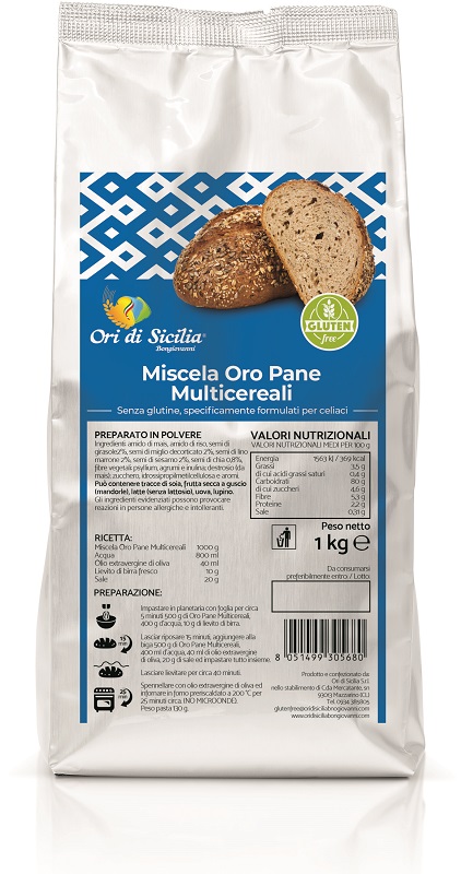 ORI DI SICILIA MIX ORO PANE MULTICEREALI 1 KG - Farmacia De Pasquale