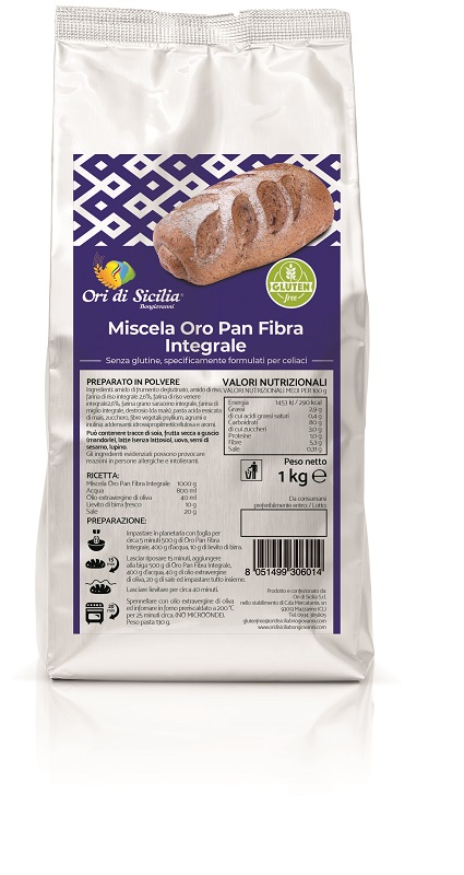 ORI DI SICILIA MIX ORO PAN FIBRA INTEGRALE 1 KG - Farmacia De Pasquale