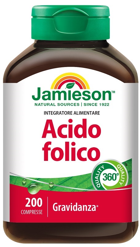 JAMIESON ACIDO FOLICO 200 COMPRESSE - Farmacia De Pasquale