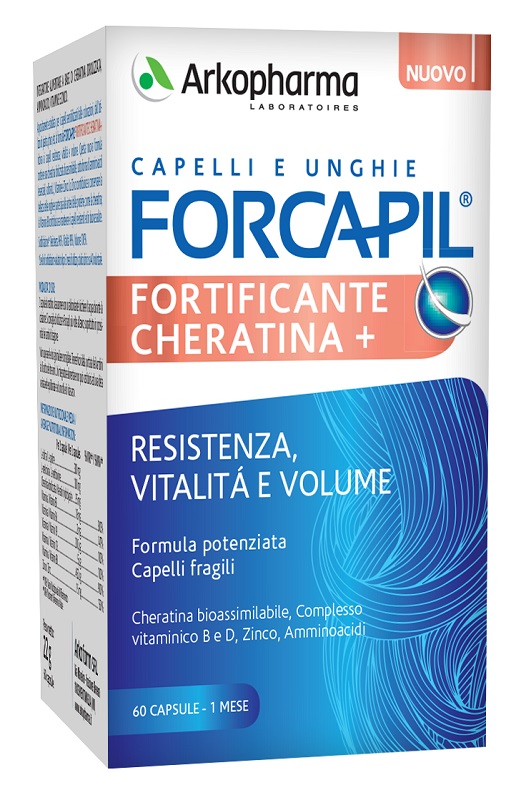 FORCAPIL FORTIFICANTE CHERATINA 60 CAPSULE - Farmacia De Pasquale