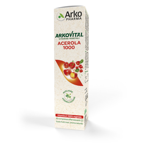 ARKOVITAL ACEROLA 1000 EFFERVESCENTE 20 COMPRESSE - Farmacia De Pasquale