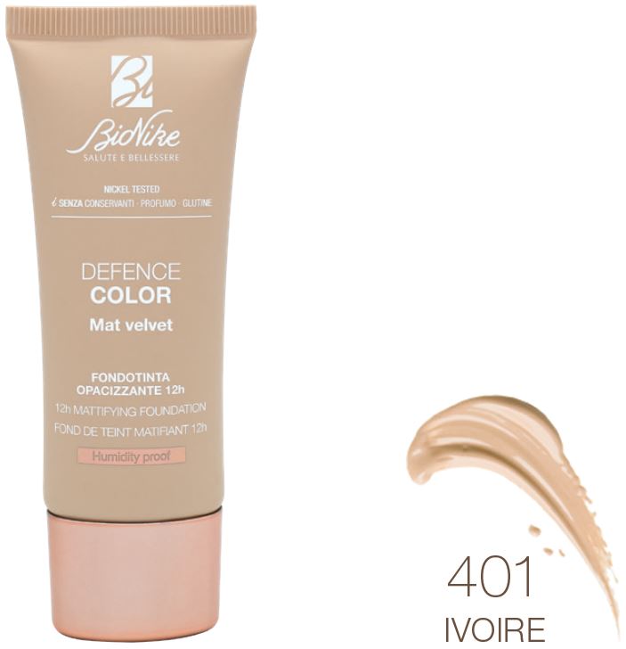 DEFENCE COLOR FONDOTINTA MAT VELVET 401 30 ML - Farmacia De Pasquale
