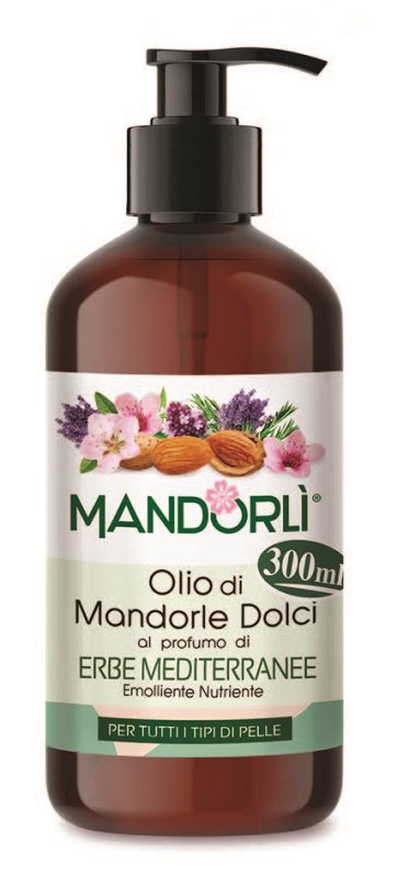 MANDORLI ERBE MEDITERRANEE OLIO CORPO 300 ML - Farmacia De Pasquale