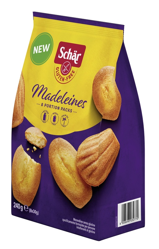 SCHAR MADELEINES SENZA LATTOSIO 8 PORZIONI DA 30 G - Farmacia De Pasquale