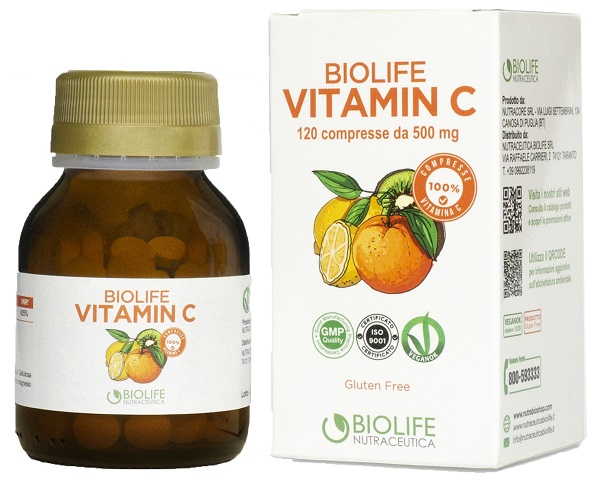 BIOLIFE VITAMIN C 120 COMPRESSE - Farmacia De Pasquale