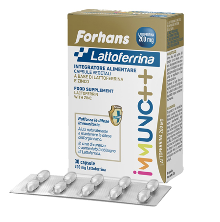 FORHANS LATTOFERRINA IMMUNO++ 200 MG LATTOFERRINA 30 CAPSULE - Farmacia De Pasquale