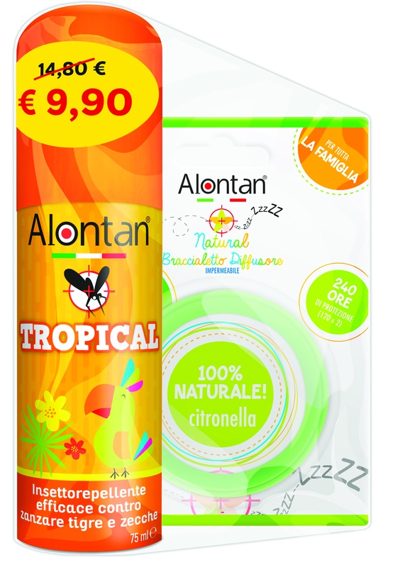BI PACK TROPICAL SPRAY 75 ML + BRACCIALETTO DIFFUSORE - Farmacia De Pasquale