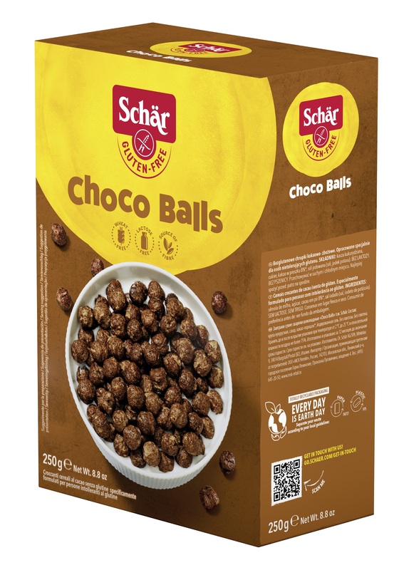 SCHAR CHOCO BALLS CEREALI SENZA LATTOSIO 250 G - Farmacia De Pasquale