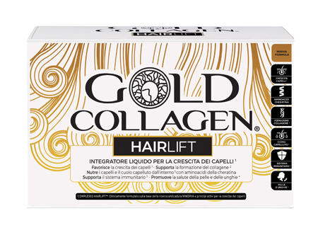 GOLD COLLAGEN HAIRLIFT 10 FLACONI DA 50 ML - Farmacia De Pasquale